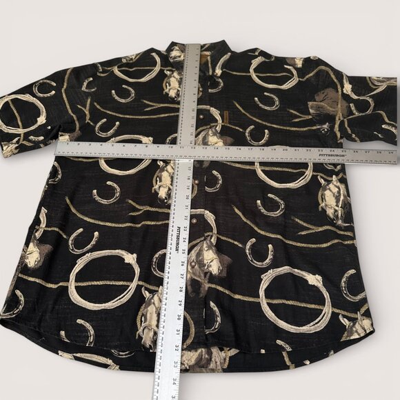 Clearwater Outfitters Men's Shirt Horse Lasso Rope Large L - Picture 6 of 8